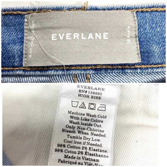 EVERLANE High Rise Skinny Ankle Jeans in Light Washed - Picture 6 of 8